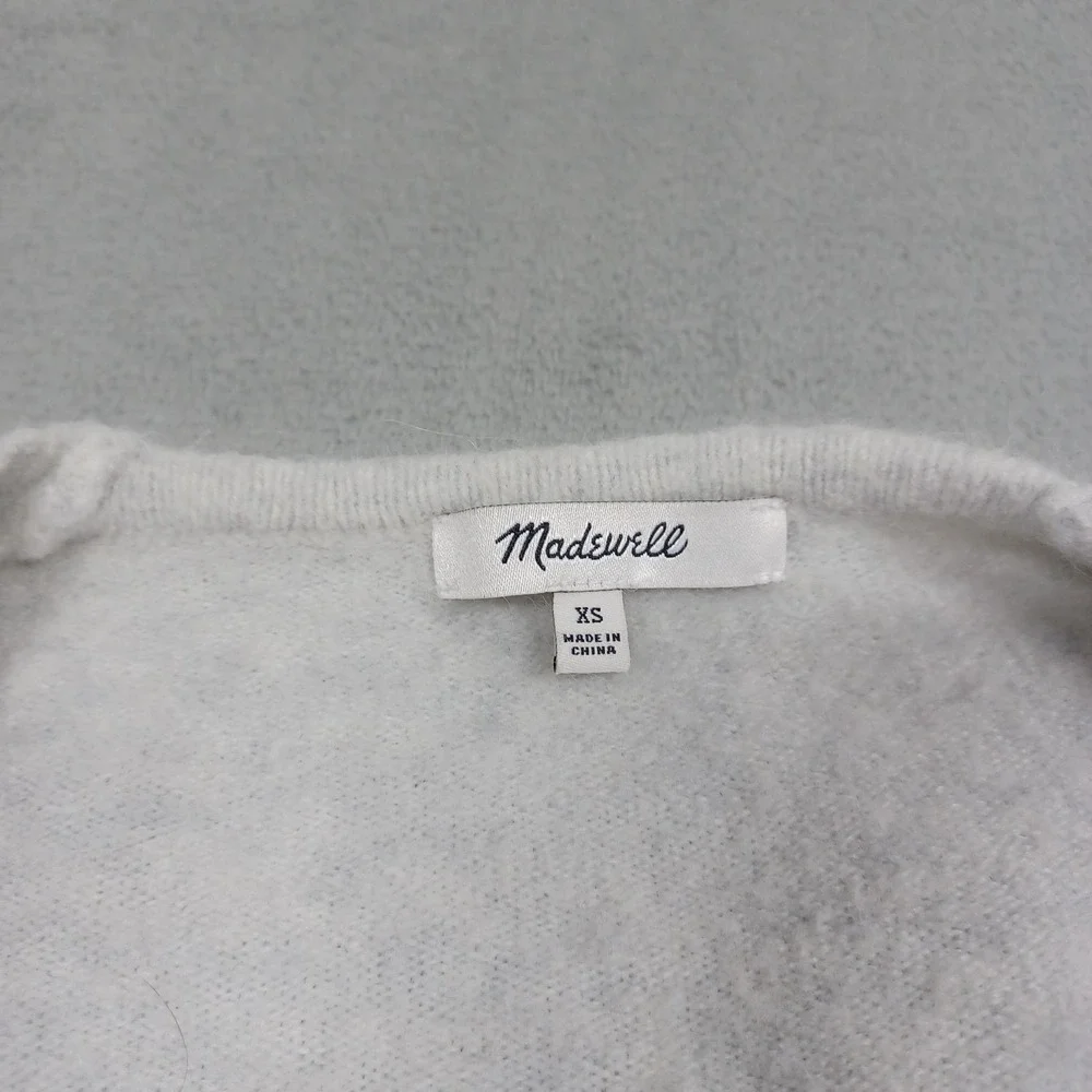 Madewell Cardigan Womens XS Gray Pockets Open‎ Preppy Sweater Casual